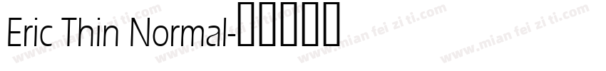 Eric Thin Normal字体转换